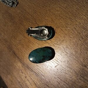 Vintage Turquoise Clip-On Earrings